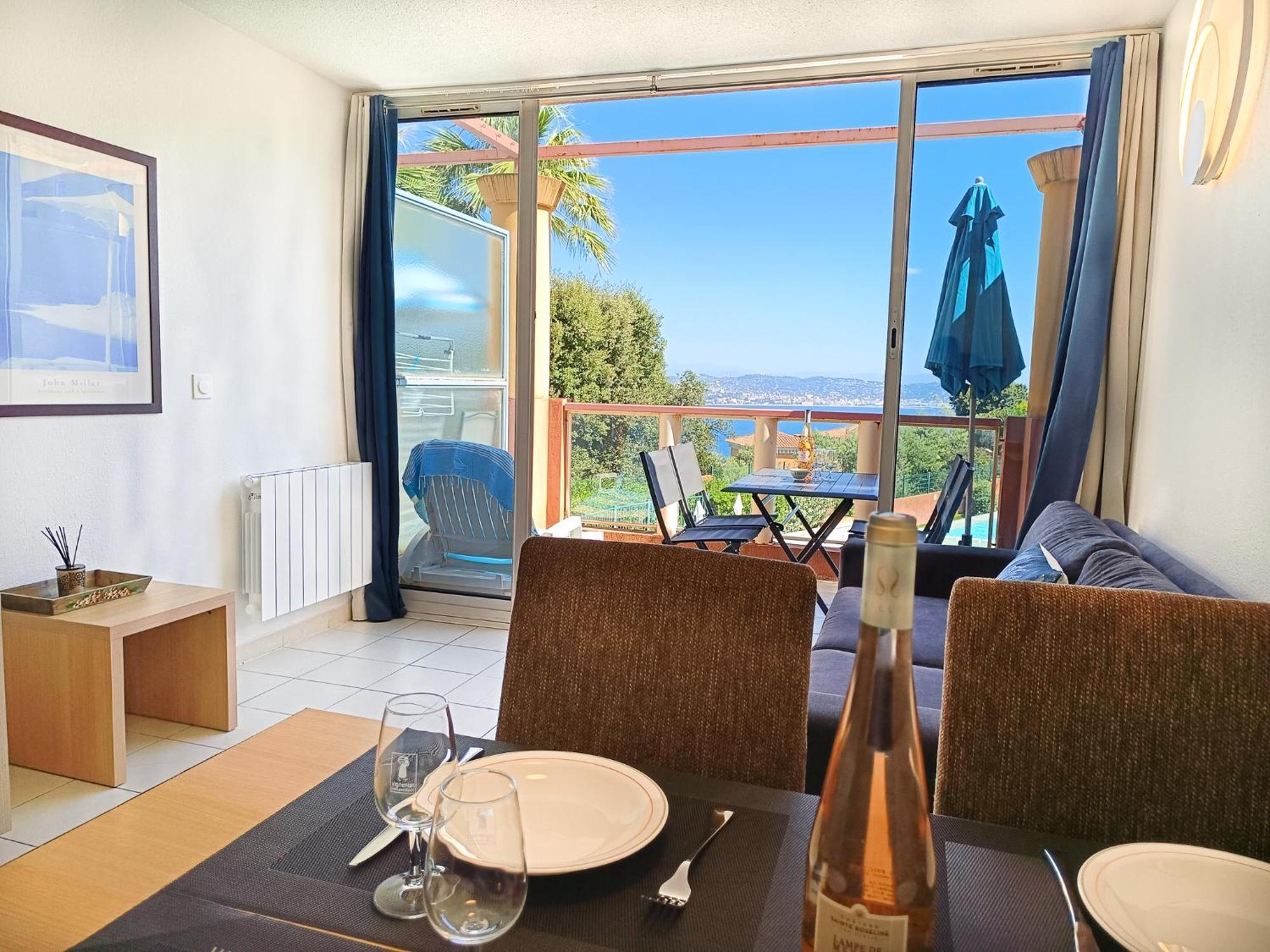 Magnifique Vue Mer Et Piscine - Les Cles De L Esterel Théoule-sur-Mer Exterior photo